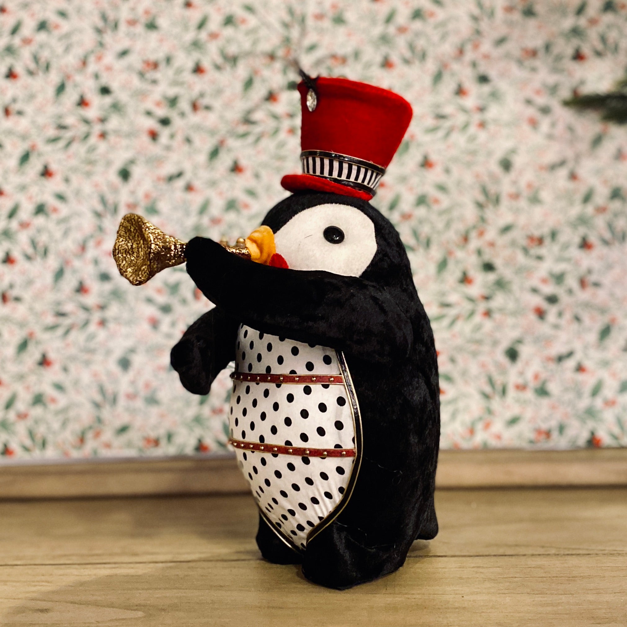 Perry the Penguin Trumpet Player Figurine