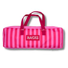 Pink Cabana Stripe Mahjong Rack Bag 