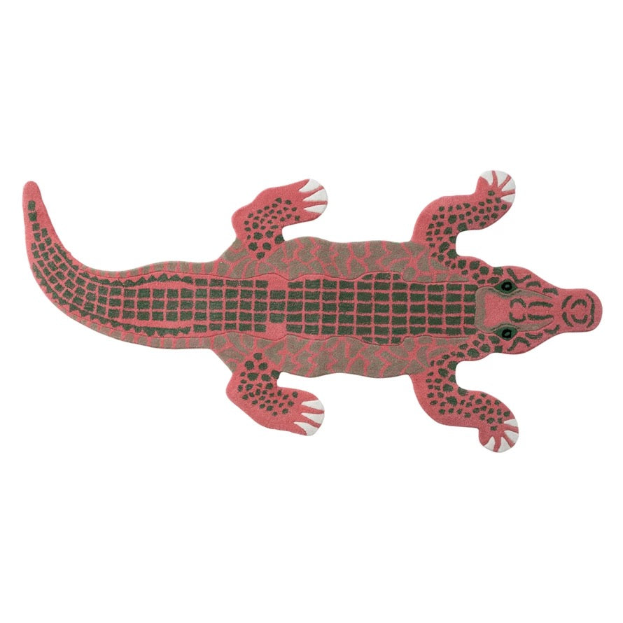 Pink & Green Crocodile Rug – Thomas Lee Living