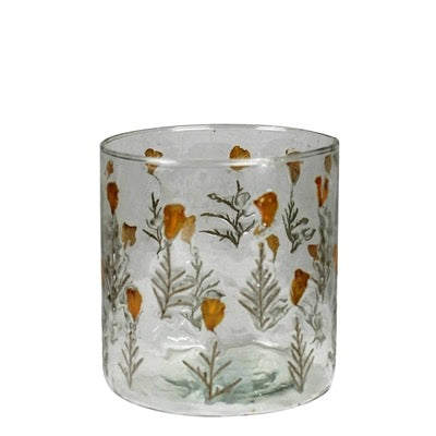 Poppy Glass Hurricane