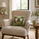 Queen Bee Wool Hooked Pillow