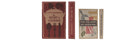 Three vintage-style cookbooks on a white background