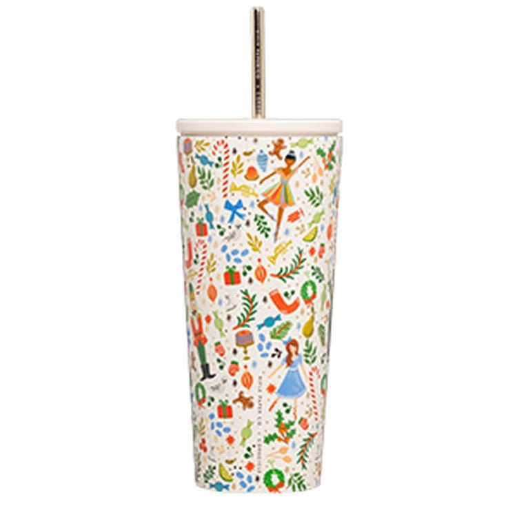 Rifle Paper Nutcracker 24oz Cold Cup
