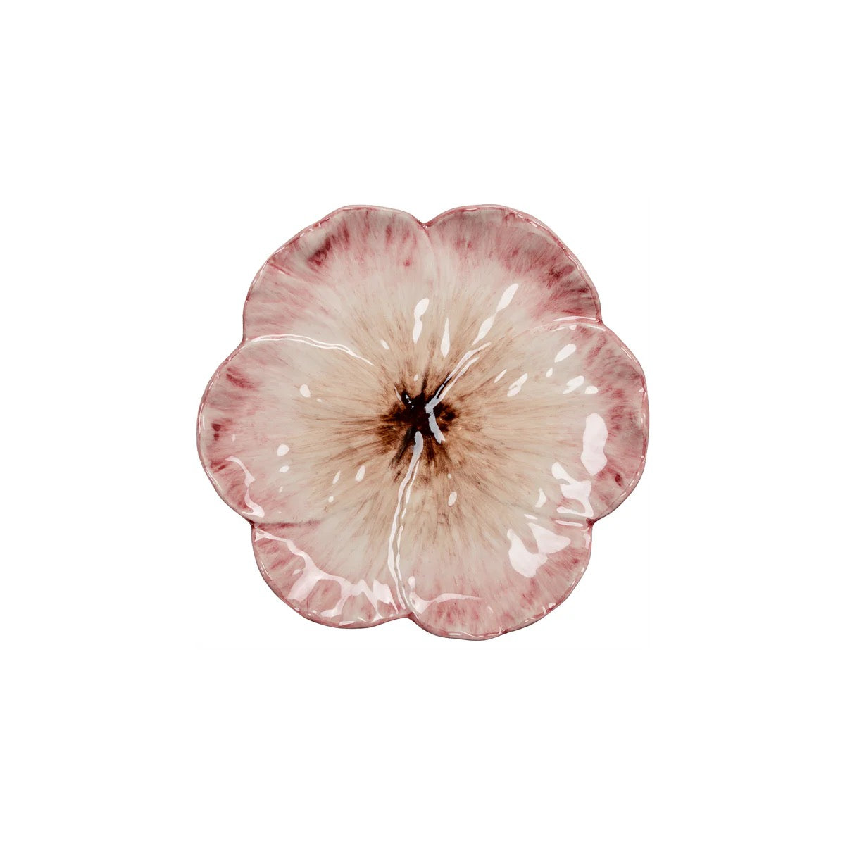 Floral-patterned object on a white background