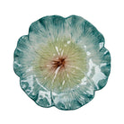 Decorative plate with a floral design on a white background