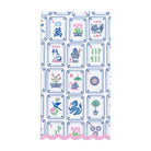 Scalloped edge Mahjong guest napkins