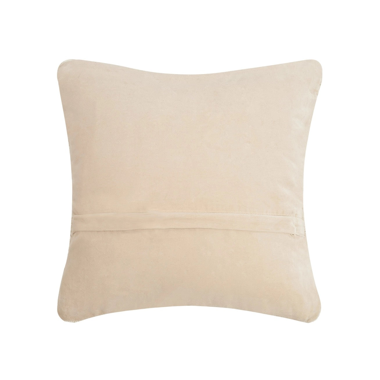Beige pillow on a white background