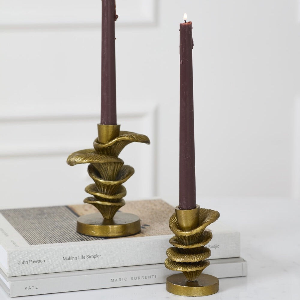 Stacked Mushroom Candleholder Small