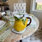Stoneware Lemon Pitcher