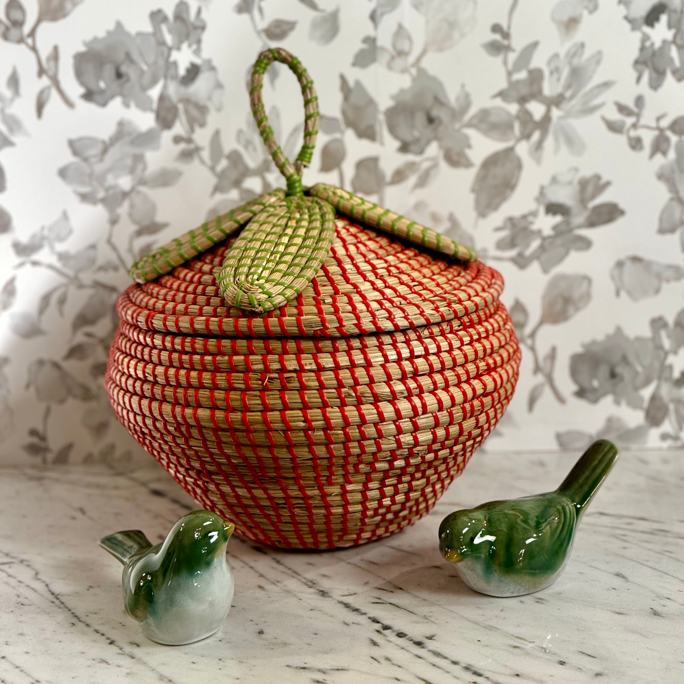 くりすぴー様　　SEAGRASS Strawberry Seagrass Basket – Thomas Lee Living