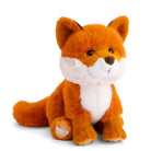 Plush fox toy on a white background