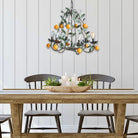 Tangerine Toleware Chandelier