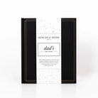 Duncan & Stone 'dad's Life Story' book with black cover and white text on a white background