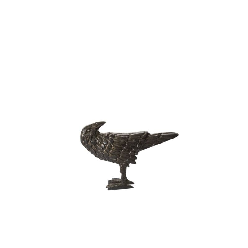 Decorative bird figurine on a white background