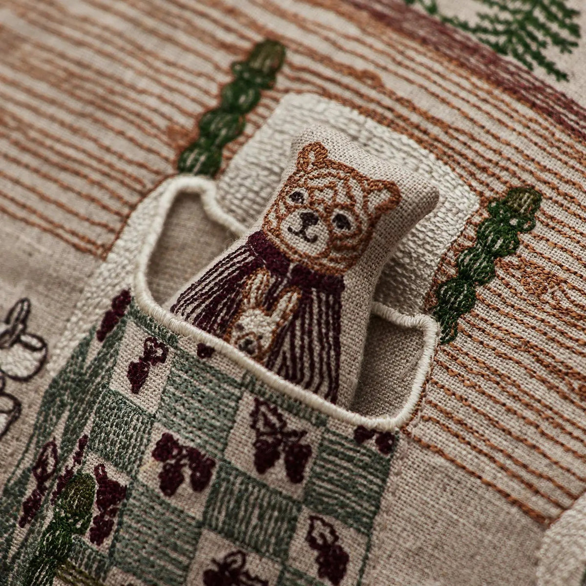 Three Little Bears Pocket Pillow