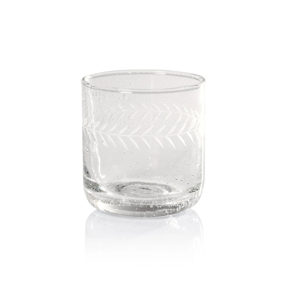 Tuscan Etched Whiskey Glass