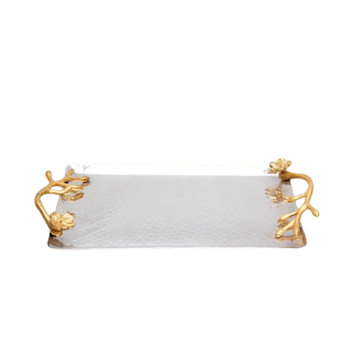 Gilded Flower Tray