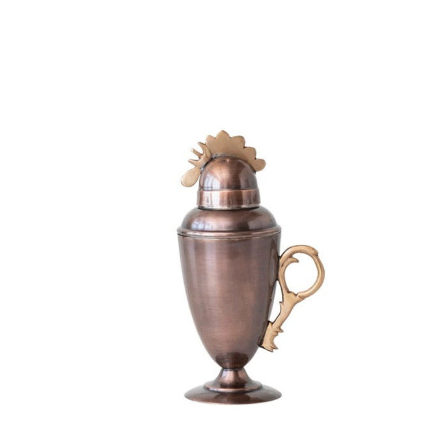 Vintage Style Rooster Cocktail Shaker