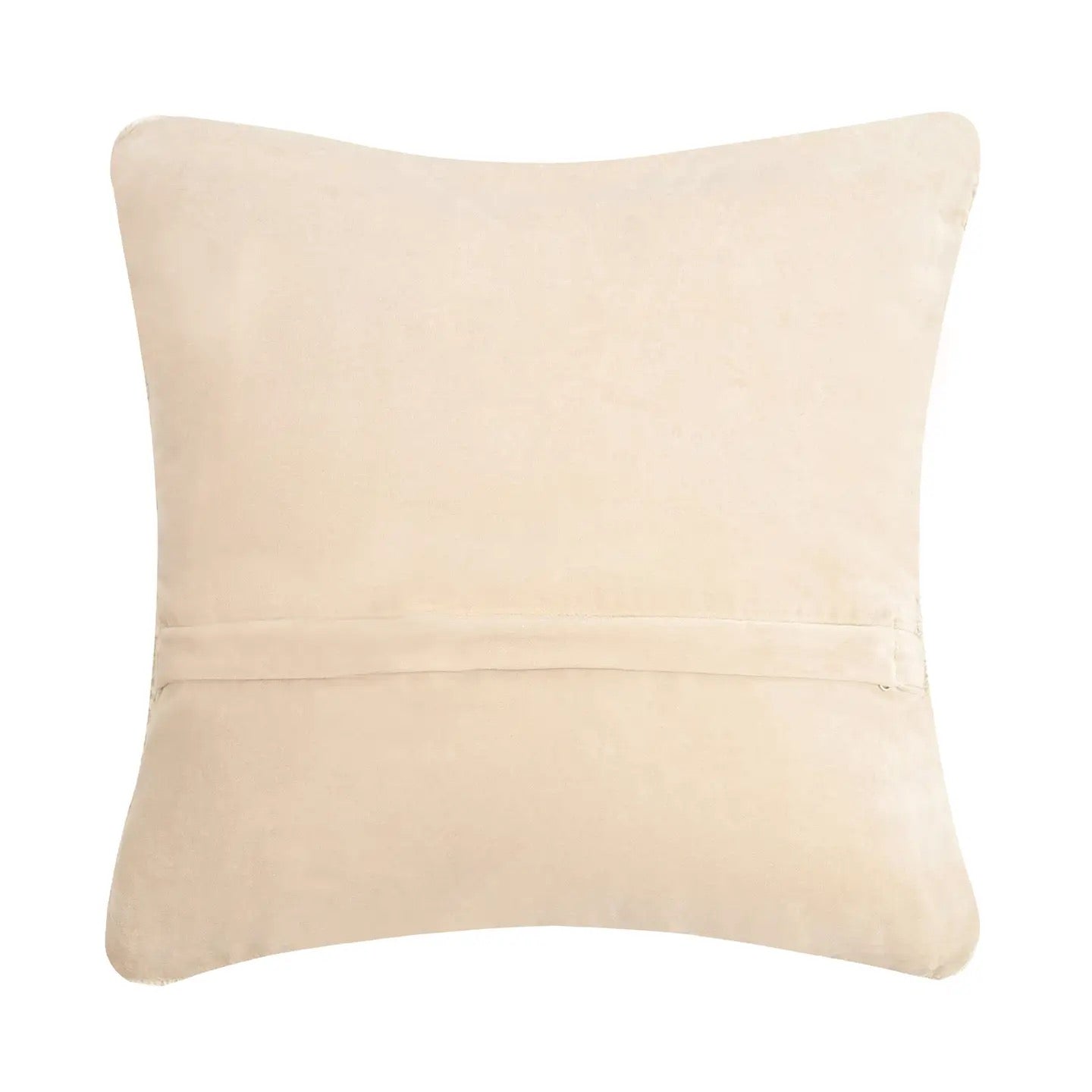 Beige pillow on a white background