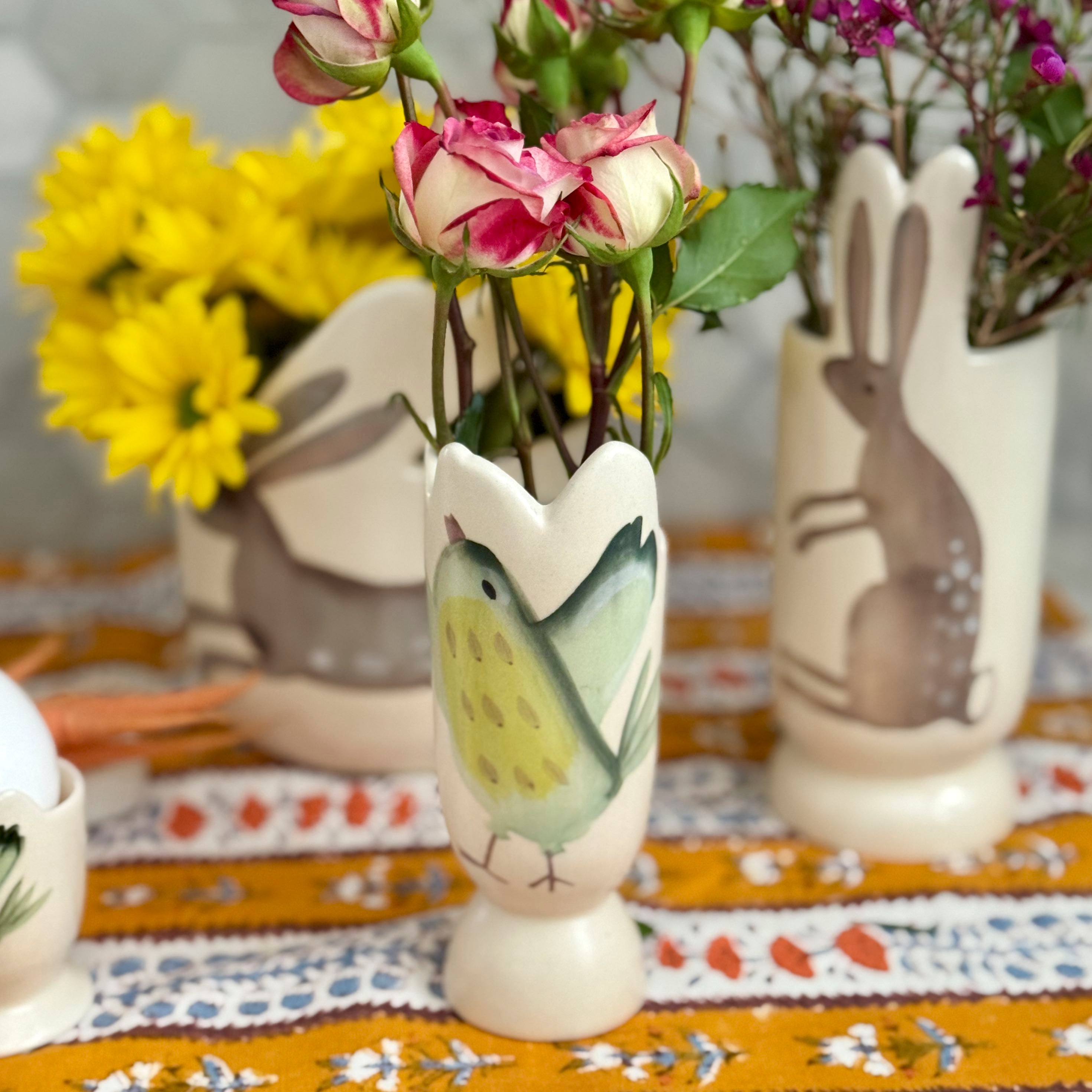 Spring Bird Vase