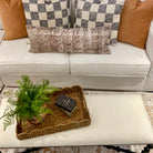 Checkered Woven Pillow