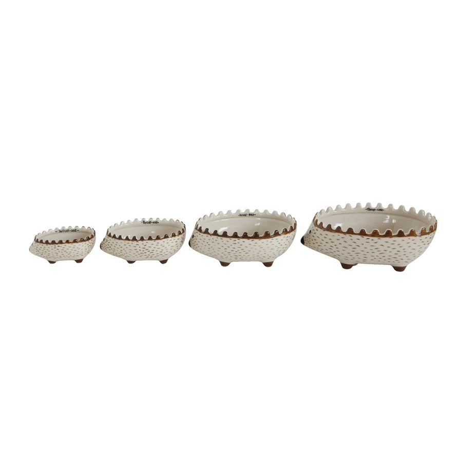Ceramice hand-painted Hedgehog Measuring Cups
