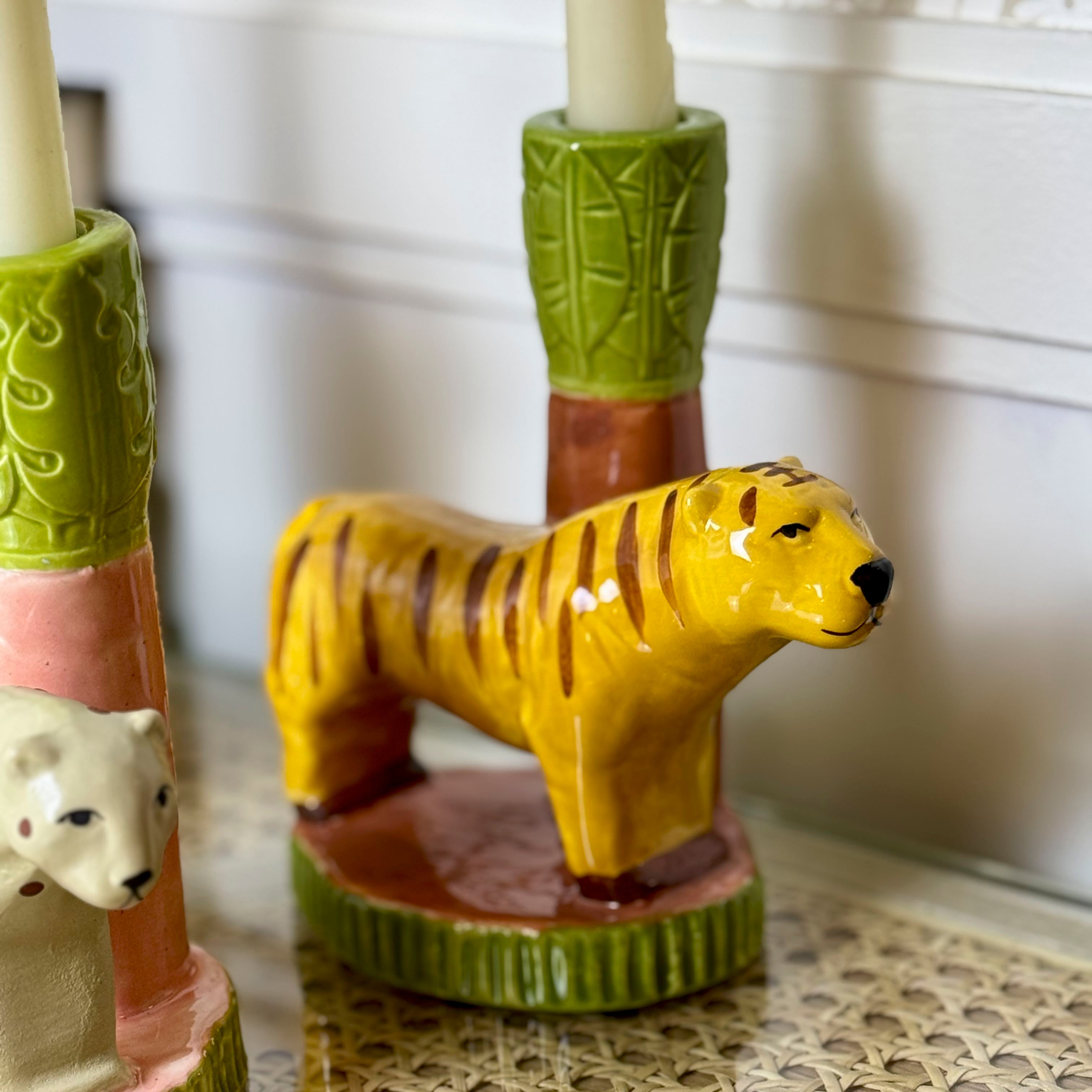Safari Animal Candleholders - Set of 3