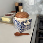 Blue Floral Spice Canister