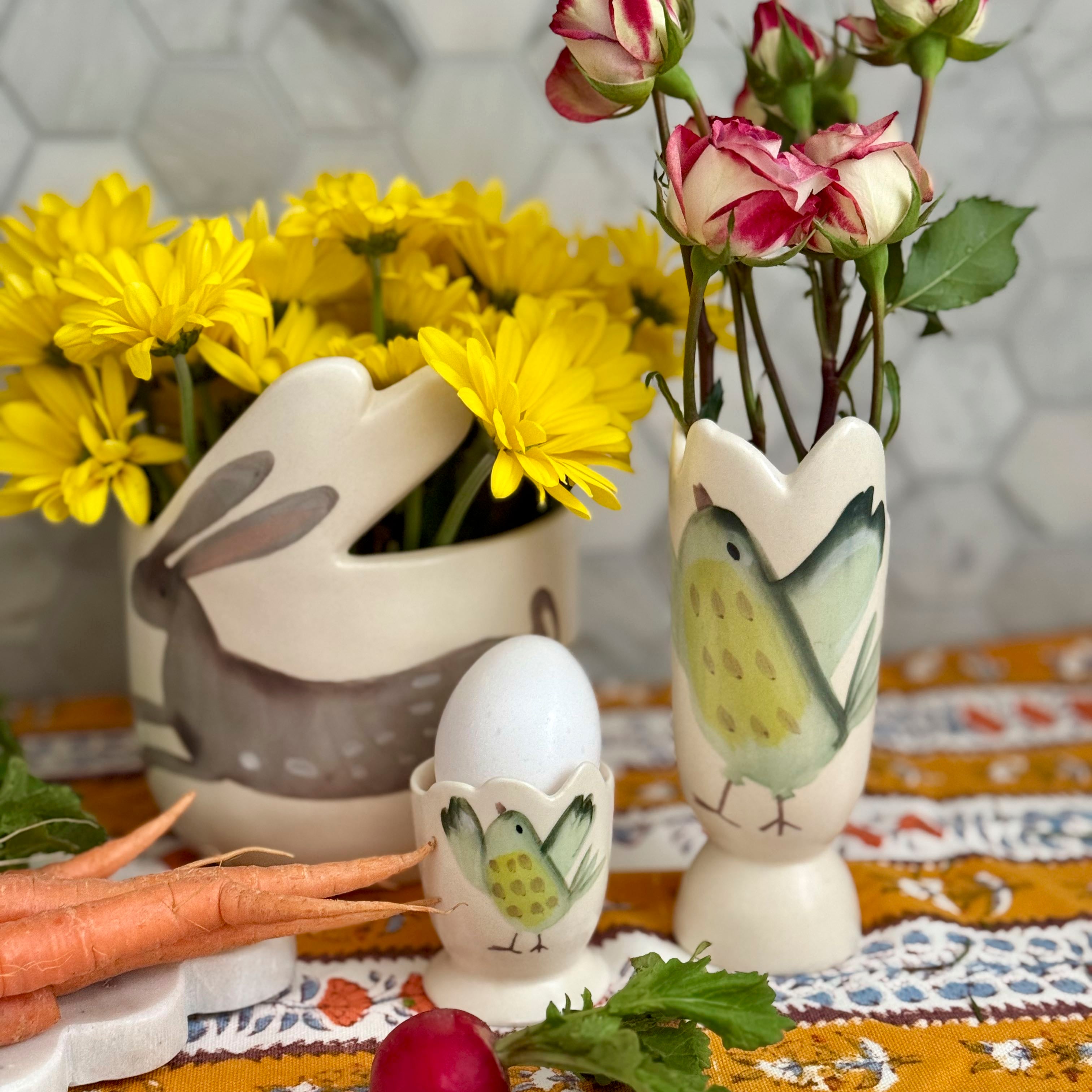 Spring Bird Vase