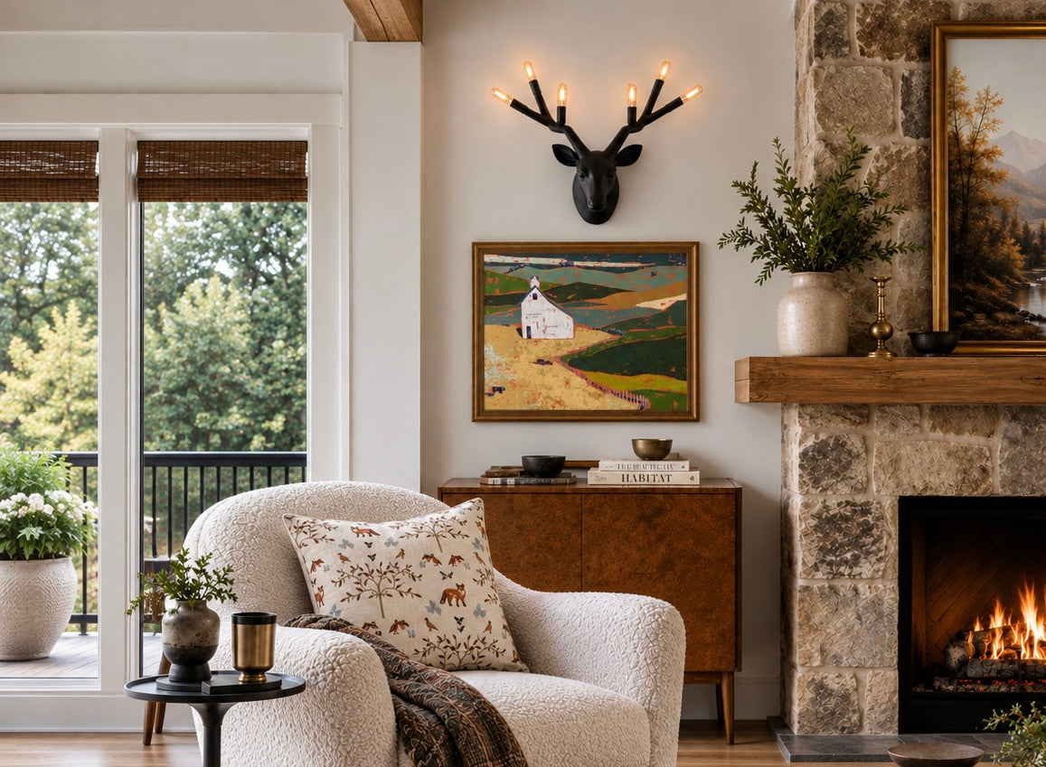 stag wall sconce