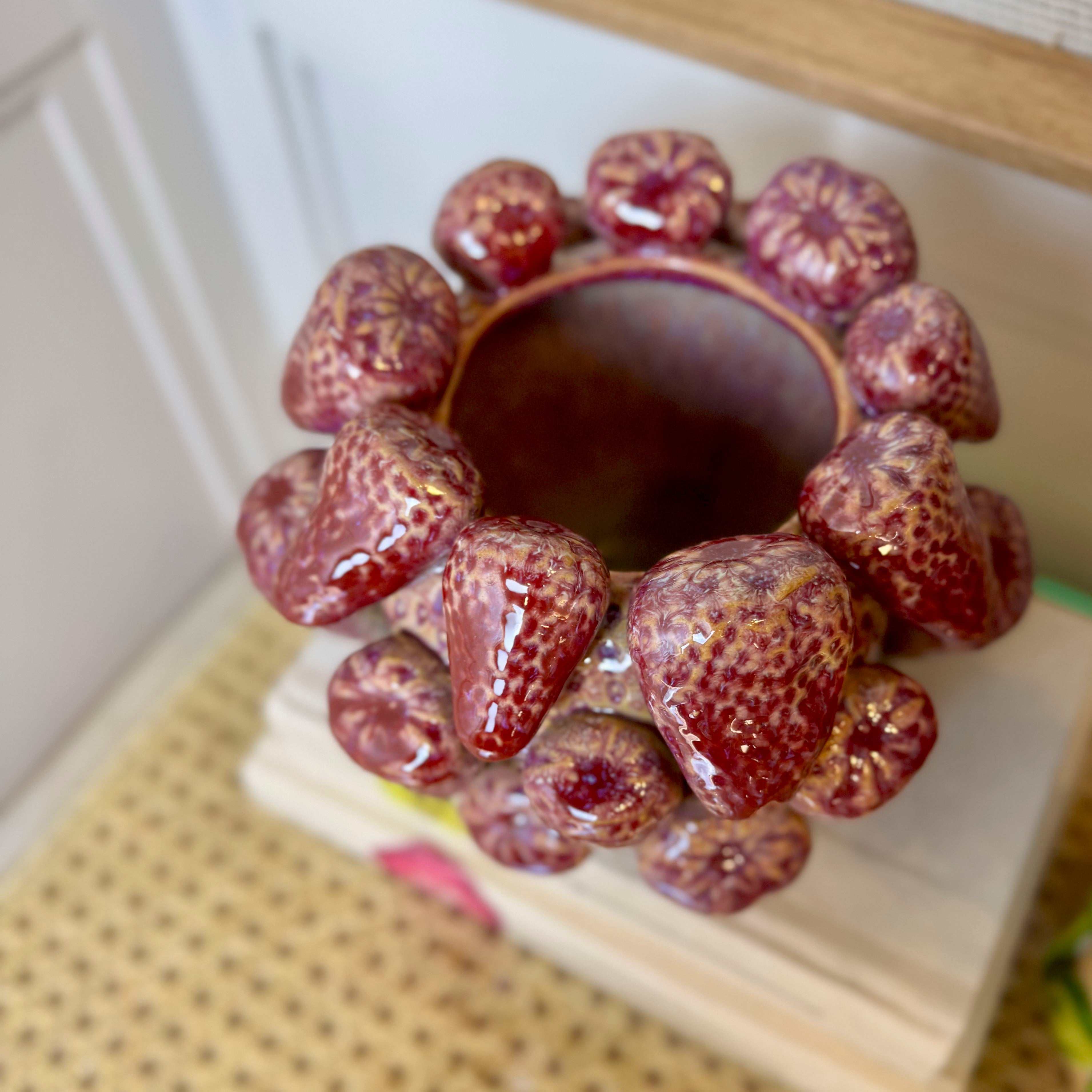 Reactive Glaze Strawberry Pot – Thomas Lee Living