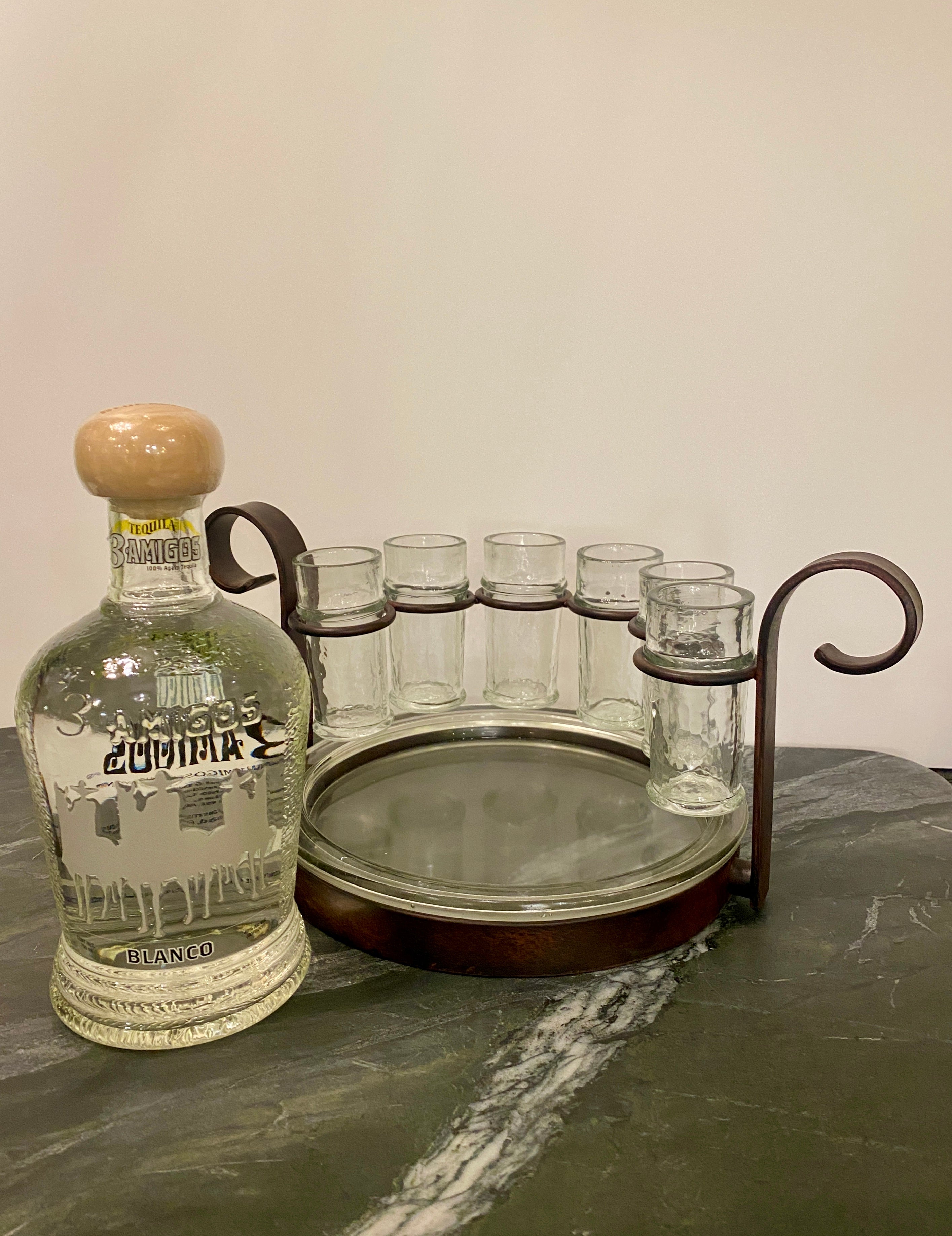 Tequila Shot Set in Bronze