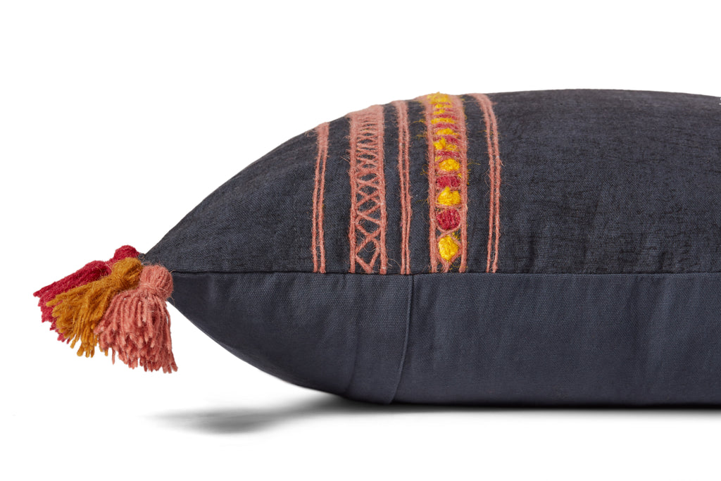 Handcrafted Pillow in Navy from Justina Blakeney