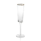 Triangular Champagne Flute with Gold Rim